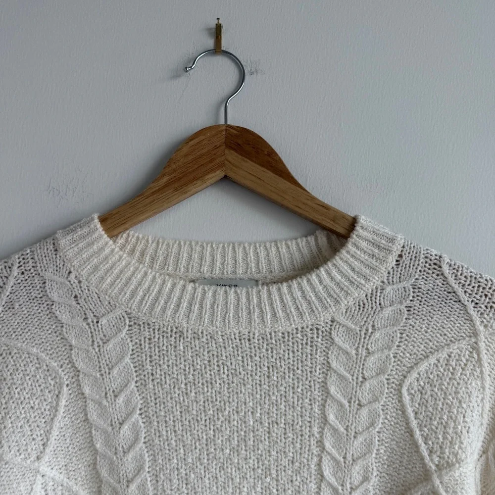 Women's‎ Vince Cable Knit Merino Wool Blend Pullover Size Small